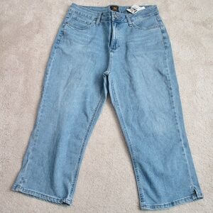 LEE Legendary Vapor Fade Capri For Women Blue Size 12 Medium